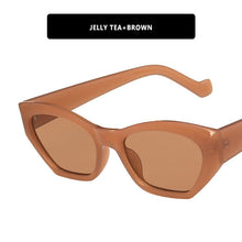 Load image into Gallery viewer, Vintage Women's Sun glasses Men Brand Designer Cat eye Sunglasses Women Polygon Black Glasses Shades UV400 Male Female Eyewear