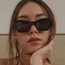 Load image into Gallery viewer, Vintage Women's Sun glasses Men Brand Designer Cat eye Sunglasses Women Polygon Black Glasses Shades UV400 Male Female Eyewear