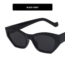 Load image into Gallery viewer, Vintage Women's Sun glasses Men Brand Designer Cat eye Sunglasses Women Polygon Black Glasses Shades UV400 Male Female Eyewear