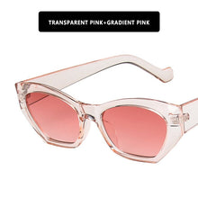 Load image into Gallery viewer, Vintage Women's Sun glasses Men Brand Designer Cat eye Sunglasses Women Polygon Black Glasses Shades UV400 Male Female Eyewear