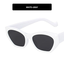 Load image into Gallery viewer, Vintage Women's Sun glasses Men Brand Designer Cat eye Sunglasses Women Polygon Black Glasses Shades UV400 Male Female Eyewear