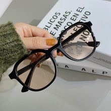 Load image into Gallery viewer, Vintage Yellow Round Sunglasses Woman UV400  Gradient Clear Lens Sun Glasses Female Oculos