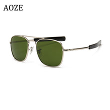 Load image into Gallery viewer, Vintage  Aviation AO Sunglasses Men  Brand Designer Sun Glasses For Male American Army Military Optical Glass Lens