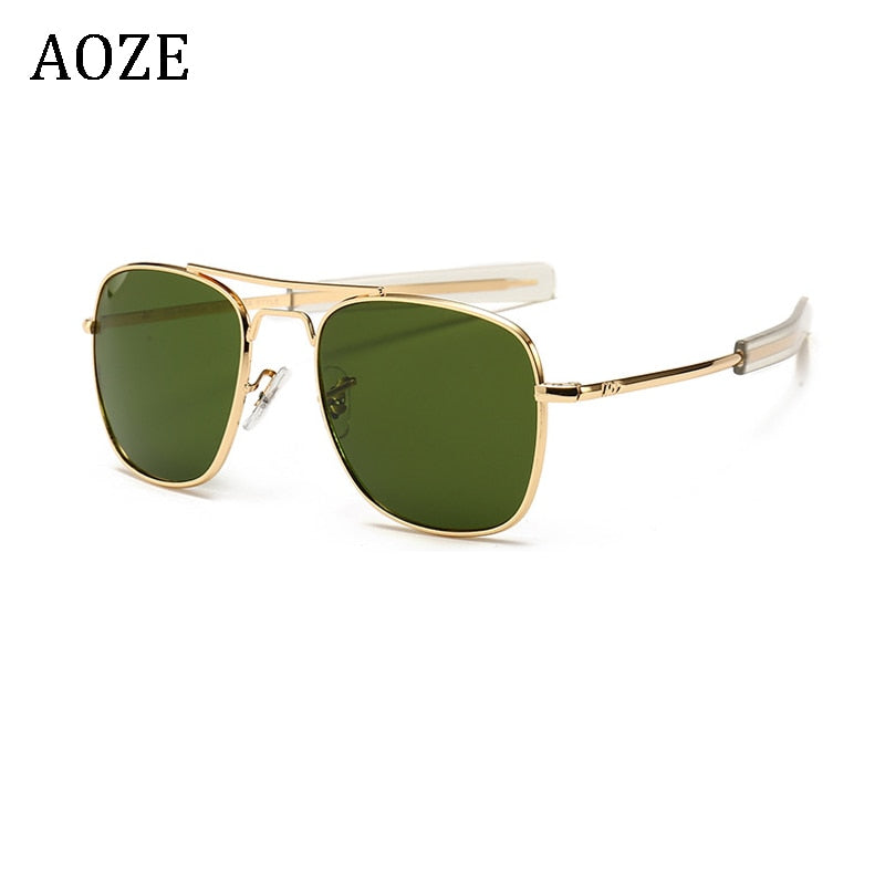 Vintage Aviation AO Sunglasses Men Brand Designer Sun Glasses For