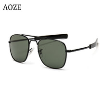 Load image into Gallery viewer, Vintage  Aviation AO Sunglasses Men  Brand Designer Sun Glasses For Male American Army Military Optical Glass Lens