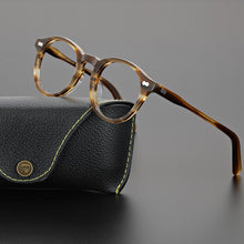Load image into Gallery viewer, Vintage glasses frame men  Acetate MILTZEN optical eyeglasses Myopia reading prescription  women round eyewear