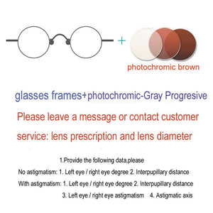 Vintage handmade polygonal small glasses retro prescription myopia presbyopia reading anti-blue light irregular glasses