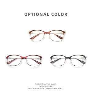 Vintage rectangle cat eye optical prescription metal eyeglasses frames diopters clear fake glasses women vintage