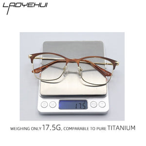 Vintage rectangle cat eye optical prescription metal eyeglasses frames diopters clear fake glasses women vintage