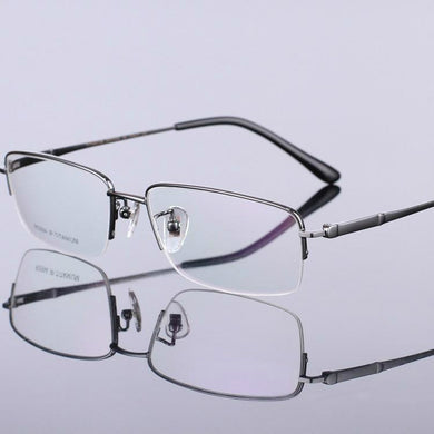 Viodream 100% Pure Titan Eyeglasses Silver Gun Gray Gold  Gafas Men Titanium Glasses Frame TG994