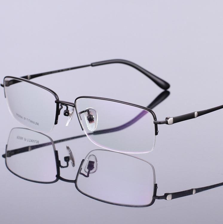 Viodream 100% Pure Titan Eyeglasses Silver Gun Gray Gold  Gafas Men Titanium Glasses Frame TG994