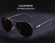 Load image into Gallery viewer, Viodream Stainless Steel pilot Sunglasses Polarized Lens Men Sun Glasses Male Driving Fishin g Out door Eyewears Accessories