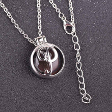 Load image into Gallery viewer, VisionMood 26 Initials Letter 2 In 1 Silver Pendant Choker Mood Necklace Temperature Change Color Feeling Emotional Color Woman