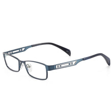Load image into Gallery viewer, Visionect Men Eyeglasses Rectangular Metal Full Rim Glasses Frame For Prescription Lenses Myopia Reading Varifocal Lens