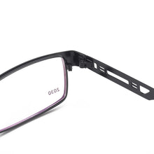 Load image into Gallery viewer, Visionect Men Eyeglasses Rectangular Metal Full Rim Glasses Frame For Prescription Lenses Myopia Reading Varifocal Lens