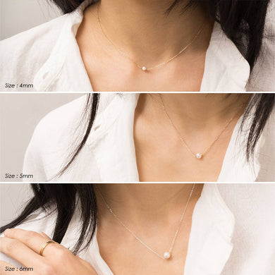 Visunion 316L Stainless Steel Necklace Exquisite Pearl Simple Rose Gold Color Link Chain Necklace Temperament Jewelry New Gift