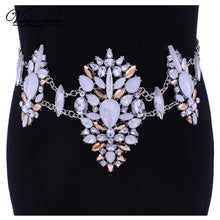 Load image into Gallery viewer, Luxury Crystal Chain Necklace Fashion Charm Waist Chain Luxury Maxi Statement Necklace For Women body jewelry