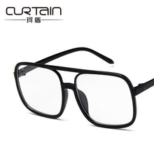 Load image into Gallery viewer, Vogue of fund of 2023 transparent flat lens restoring ancient ways the big box glass frame glasses