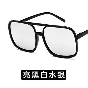 Vogue of fund of 2023 transparent flat lens restoring ancient ways the big box glass frame glasses
