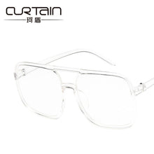 Load image into Gallery viewer, Vogue of fund of 2023 transparent flat lens restoring ancient ways the big box glass frame glasses