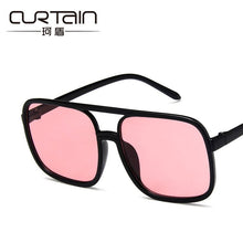 Load image into Gallery viewer, Vogue of fund of 2023 transparent flat lens restoring ancient ways the big box glass frame glasses