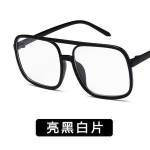 Vogue of fund of 2023 transparent flat lens restoring ancient ways the big box glass frame glasses