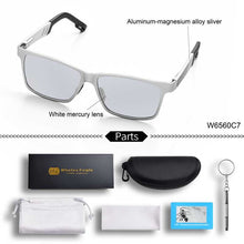 Load image into Gallery viewer, W&amp;E sunglasses men's polarized Aluminum-Magnesium Rectangular Wrap sunglasses driving UV400 Ladies sunglasses trend cool