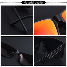 Load image into Gallery viewer, W&amp;E sunglasses men's polarized Aluminum-Magnesium Rectangular Wrap sunglasses driving UV400 Ladies sunglasses trend cool