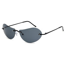Carica l&#39;immagine nel visualizzatore di Gallery, WEARKAPER  Matrix Morpheus Sunglasses Steampunk Movie Eyewear men Rimless Classic Oval glasses Oculos Gafas De Sol