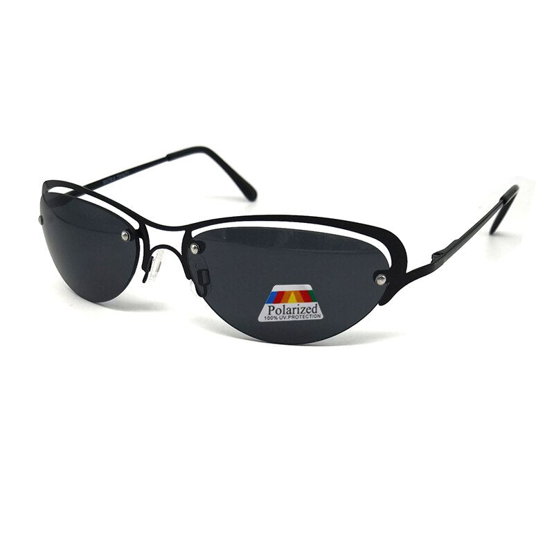 WEARKAPER Titanium Matrix Trinity Polarized Sunglasses Men Slim Rimless Brand Design Outdoor Fishing Sun Eyewear Oculos De Sol