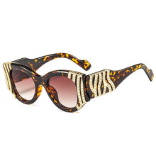 Load image into Gallery viewer, WERGASUN 2023 Vintage Metal Cat Eye Sunglasses Women Brand Designer Sun Glasses Men Cool Shades