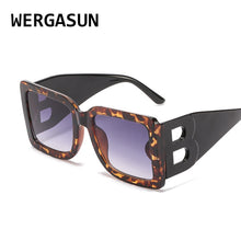 Carica l&#39;immagine nel visualizzatore di Gallery, WERGASUN Brand Designer Sunglasses Women  Retro Sunglasses Women Square Glasses Women/Men  Oculos De Sol