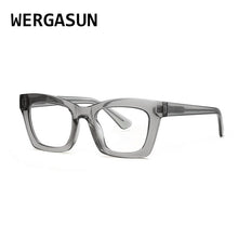Load image into Gallery viewer, WERGASUN Cat Eye Optical Frames vintage eyeglasses Transparent Computer Glasses Fashion Brand Woman Spectacles Glasses