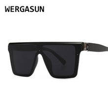Load image into Gallery viewer, WERGASUN Classic Vintage Square Sunglasses Woman Oversized Sunglasses Woman/Men Retro Sunglasses Lentes De Sol