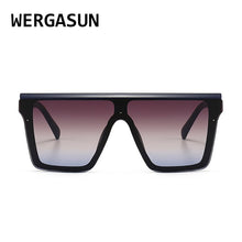 Load image into Gallery viewer, WERGASUN Classic Vintage Square Sunglasses Woman Oversized Sunglasses Woman/Men Retro Sunglasses Lentes De Sol