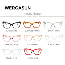 Load image into Gallery viewer, WERGASUN Square Glasses Frames Women Trending Styles Brand Optical Computer Glasses Oculos De Grau Feminino