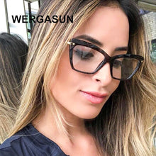 Load image into Gallery viewer, WERGASUN Square Glasses Frames Women Trending Styles Brand Optical Computer Glasses Oculos De Grau Feminino