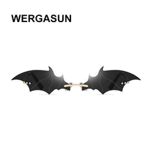 Load image into Gallery viewer, WERGASUN The bat shape Sunglasses Women Brand Designer Vintage Cat Eye Black Sun Glasses Female Lady UV400 Oculos