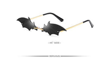 Load image into Gallery viewer, WERGASUN The bat shape Sunglasses Women Brand Designer Vintage Cat Eye Black Sun Glasses Female Lady UV400 Oculos