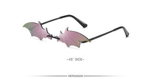 Load image into Gallery viewer, WERGASUN The bat shape Sunglasses Women Brand Designer Vintage Cat Eye Black Sun Glasses Female Lady UV400 Oculos