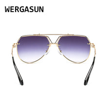 Load image into Gallery viewer, WERGASUN Vintage Round Metal Sunglasses Men Driving Black Retro Mirror Sun Glasses Lady Shade Sunglasses UV400 Oculos De Sol