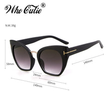 Carica l&#39;immagine nel visualizzatore di Gallery, CHI CUTIE 2022 Mezza Cornice Tom Occhiali Da Sole Senza Montatura Donne Uomini Del Progettista di Marca Femminile di Grandi Dimensioni Occhiali Da Sole Quadrati CE Shades OM694 