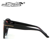 Load image into Gallery viewer, WHO CUTIE 2023 Oversized Cat Eye Sunglasses Women Men Brand Designer Tom Fasion Leopard Plastic Sun Glasses Female Shades OM694B