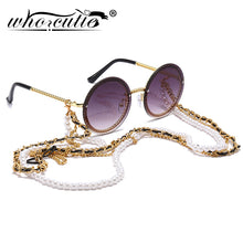 Carica l&#39;immagine nel visualizzatore di Gallery, WHO CUTIE 2023 White Pearl Sunglasses Chain Women Lanyard with Strap Eye Glasses Accessories for lady (only chain no glasses)