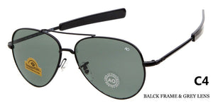WHO CUTIE American Optical Sunglasses Men Brand Designer  Gold Frame Sunnies AO Pilot Sun Glasses Male Shades OM288