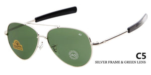 WHO CUTIE American Optical Sunglasses Men Brand Designer  Gold Frame Sunnies AO Pilot Sun Glasses Male Shades OM288