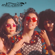 Load image into Gallery viewer, WHO CUTIE Red Heart Shaped Rimless Sunglasses Women 2023 Brand Design Frameless Cat Eye Sun Glasses Shades Female S376