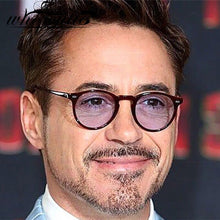 Load image into Gallery viewer, WHO CUTIE  Vintage Round Sunglasses Men Women Brand Design Rivet Frame Purple Lens Retro Circle Sun Glasses Shades S292