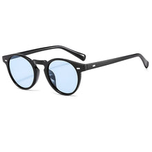 Load image into Gallery viewer, WHO CUTIE  Vintage Round Sunglasses Men Women Brand Design Rivet Frame Purple Lens Retro Circle Sun Glasses Shades S292