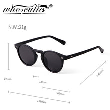 Load image into Gallery viewer, WHO CUTIE Vintage Round Sunglasses Men Women Brand Design Rivet Frame Purple Lens Retro Circle Sun Glasses Shades S292